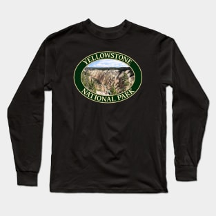 Grand Canyon of the Yellowstone at Yellowstone National Park in Wyoming Long Sleeve T-Shirt